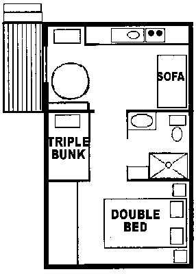 ensuite cabin floor plan